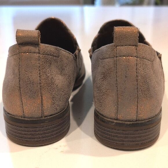 Collection By Clark's Studded Metallic Leather Slip-On Loafers Size 7.5 - Picture 8 of 10